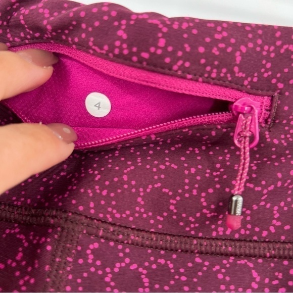 LULULEMON tight stuff tight raspberry floral size 4 - Picture 8 of 11